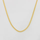 Cadena Cubana 2g / 18 in / 1.7mm Oro Amarillo 18K