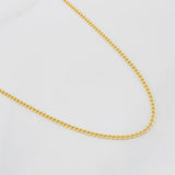 Cadena Cubana 2g / 18 in / 1.7mm Oro Amarillo 18K