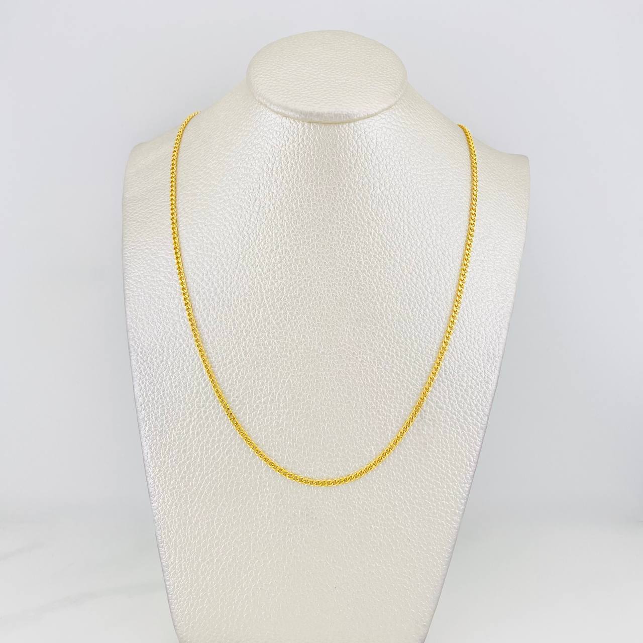 Cadena Cubana 4.15g / 24 in / 2.1mm Oro Amarillo 18K