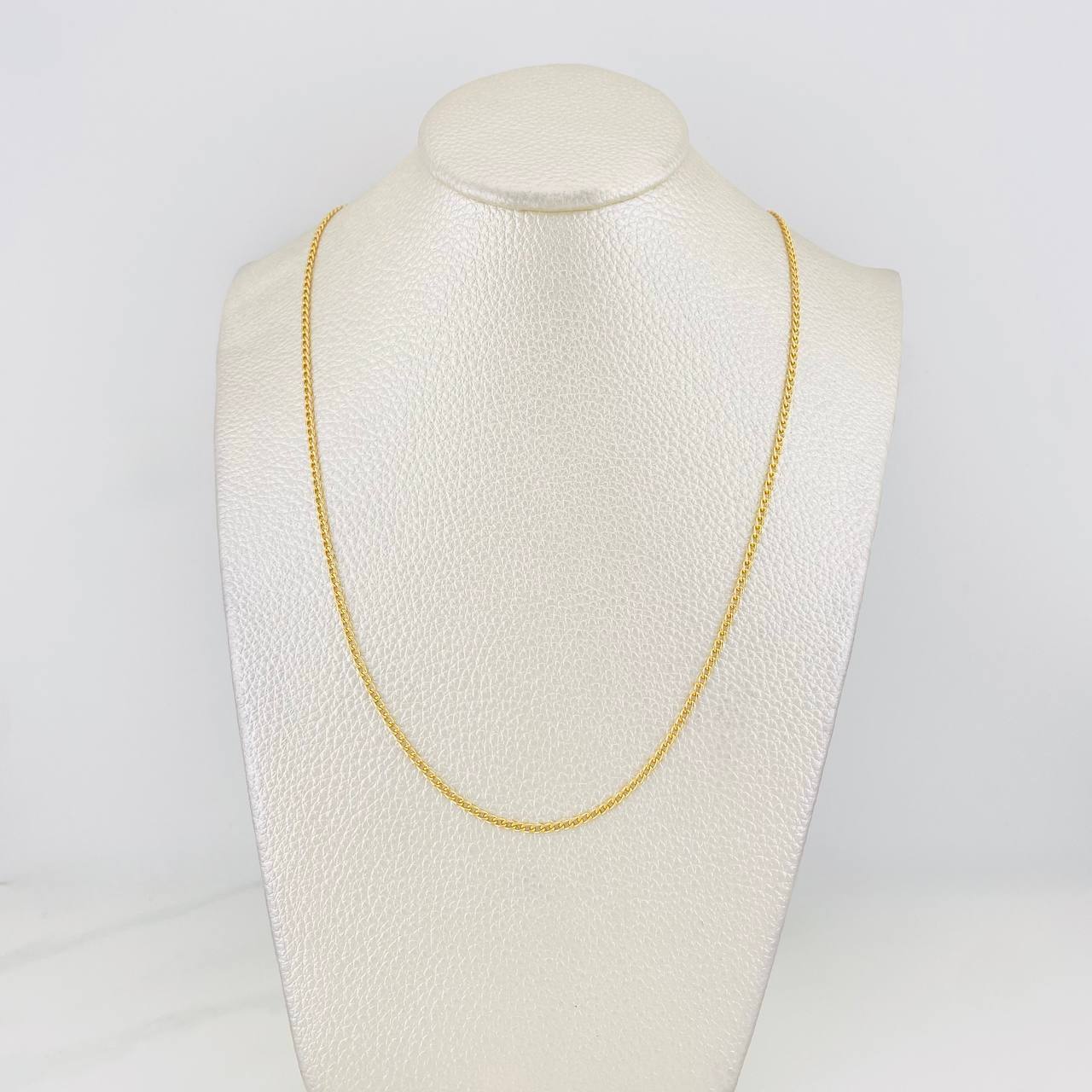 Cadena Cubana 2g / 18 in / 1.7mm Oro Amarillo 18K