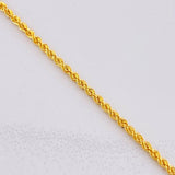 Rope Chain 3.65g / 24 in / 2.1mm Yellow Gold 18K