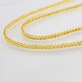 Cadena Franco 7.7g / 24 in / 1.95mm Oro Amarillo 18K
