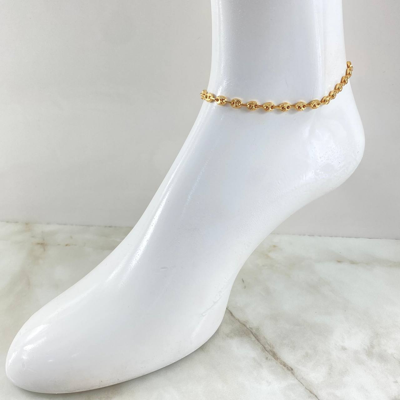 GC Anklet 5.8gr / 24.5cm / 18K Gold ©
