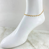 GC Anklet 4.45gr / 25.5cm / 10.0in / 18K Gold ©