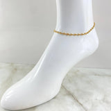 Tobillera GC 3.4gr / 25.5cm / Oro 18K
