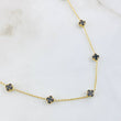 Cadena Trebol Negro 5.3gr / 17 in / Oro Amarillo Nac.Esp. 18K