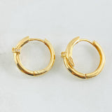 Hoop Earrings Stud 5.15gr / 3/4 in / 18K Gold