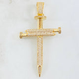 Dije Cruz Clavos 8.65gr / 2 1/4 in / Oro Amarillo 18K ©