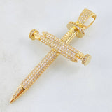 Dije Cruz Clavos 8.65gr / 2 1/4 in / Oro Amarillo 18K ©