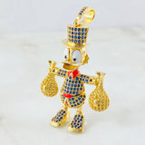 Dije Pato Bolsas Dinero 13.15gr / 2 1/4 in / Oro Amarillo 18K ©