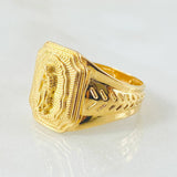 Anillo Virgen Guadalupe Espiga Lineal 7.25gr / T11 1/2 / Oro Amarillo 18K ©