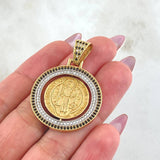 Dije San Benito 8.35gr / 1 1/2 in / Oro Amarillo 18K