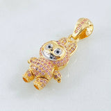 Dije Conejo Sonriente 6.15gr / 1 1/4 in / Dos Oros Amarillo Blanco 18K ©