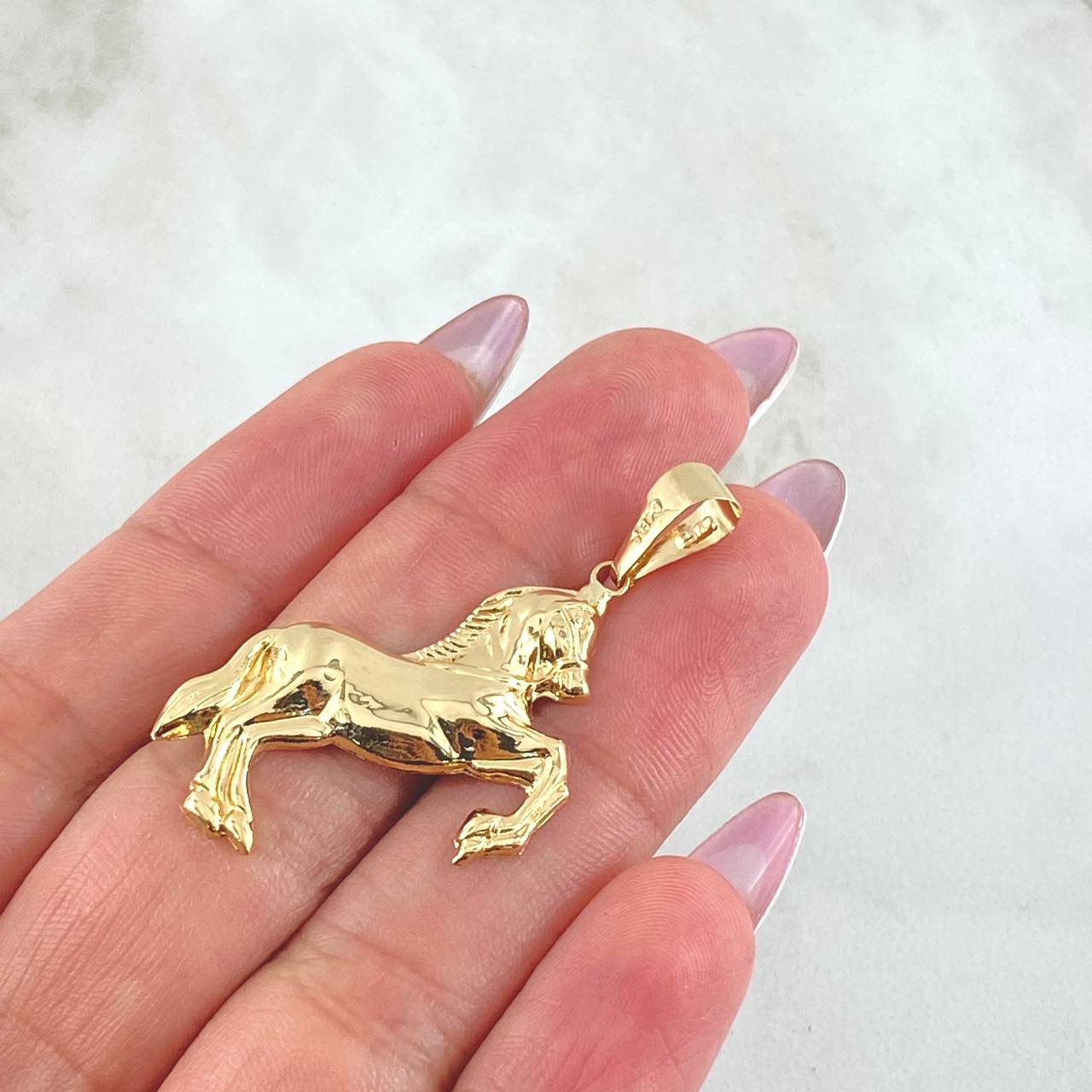 Dije Caballo 2gr / 1 1/2 in / Oro Amarillo 18K ©