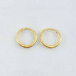 Candongas Carril Liso 0.95gr / 1/2 in / Oro Amarillo 18K