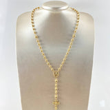 Rosario Virgen Milagrosa 12.8gr / 21 3/4 in / 5mm - 6mm Oro Amarillo 18K ©