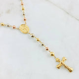 Rosario Virgen Milagrosa 11.95gr / 21 3/4 in / 5mm-6mm Tres Oros 18K *