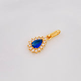 Pendant Dense Drop 1.2g / 3/4 in 18K Yellow Gold
