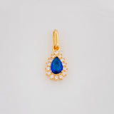 Pendant Dense Drop 1.2g / 3/4 in 18K Yellow Gold