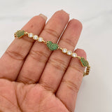 Bracelet Halo Hearts 10.2g / 7 3/4 in / 4.2mm Yellow Gold 18K