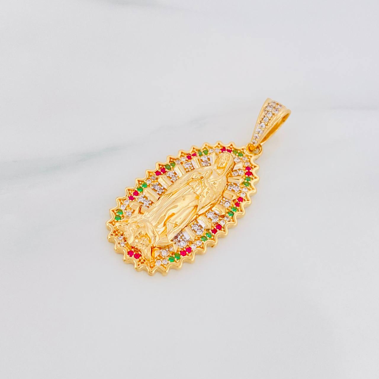Dije Virgen Guadalupe 8.2g / 1 3/4 in Oro Amarillo 18K