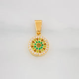 Dije Circulo Tupido 1.95g / 3/4 in Oro Amarillo 18K