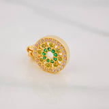 Dije Circulo Tupido 1.95g / 3/4 in Oro Amarillo 18K