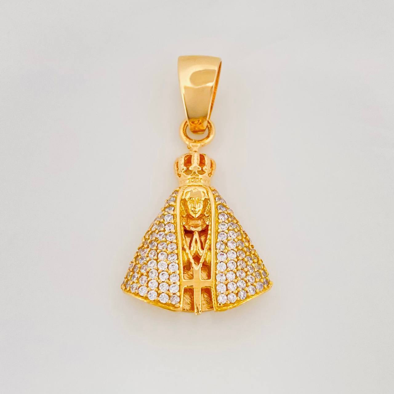 Dije Virgen Maria 3.3g / 1 1/4 in Oro Amarillo 18K