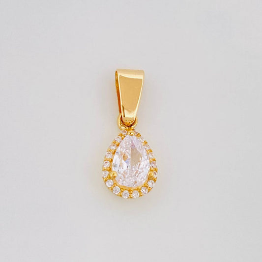 Dije Halo Gota 1.4g / 3/4 in Oro Amarillo 18K