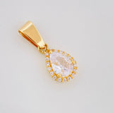 Dije Halo Gota 1.4g / 3/4 in Oro Amarillo 18K