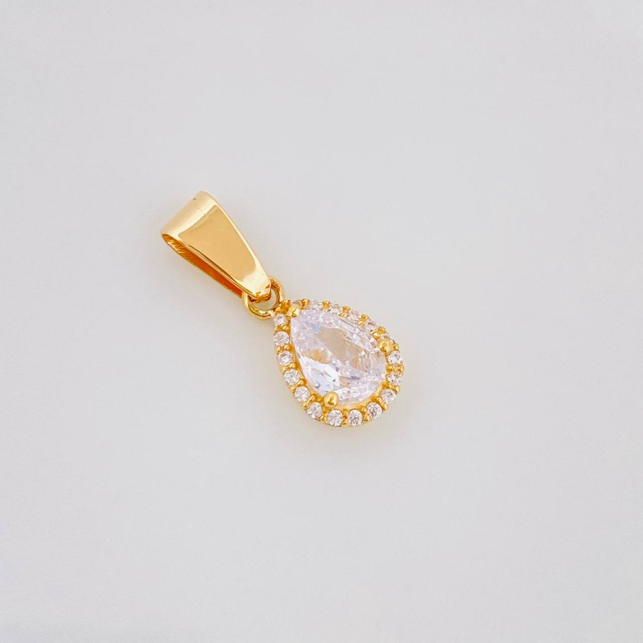 Dije Halo Gota 1.35g / 3/4 in Oro Amarillo 18K