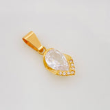 Dije Lagrima Marquesa 1.5g / 3/4 in Oro Amarillo 18K