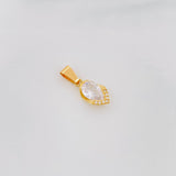 Dije Lagrima Marquesa 1.5g / 3/4 in Oro Amarillo 18K