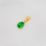 Dije Halo Gota 1.3g / 3/4 in Oro Amarillo 18K