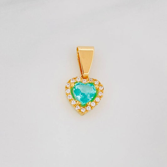 Dije Halo Corazón 1.15g / 3/4 in Oro Amarillo 18K