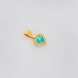 Dije Halo Corazón 1.15g / 3/4 in Oro Amarillo 18K