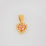 Dije Halo Corazón 1.2g / 3/4 in Oro Amarillo 18K
