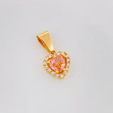 Dije Halo Corazón 1.2g / 3/4 in Oro Amarillo 18K