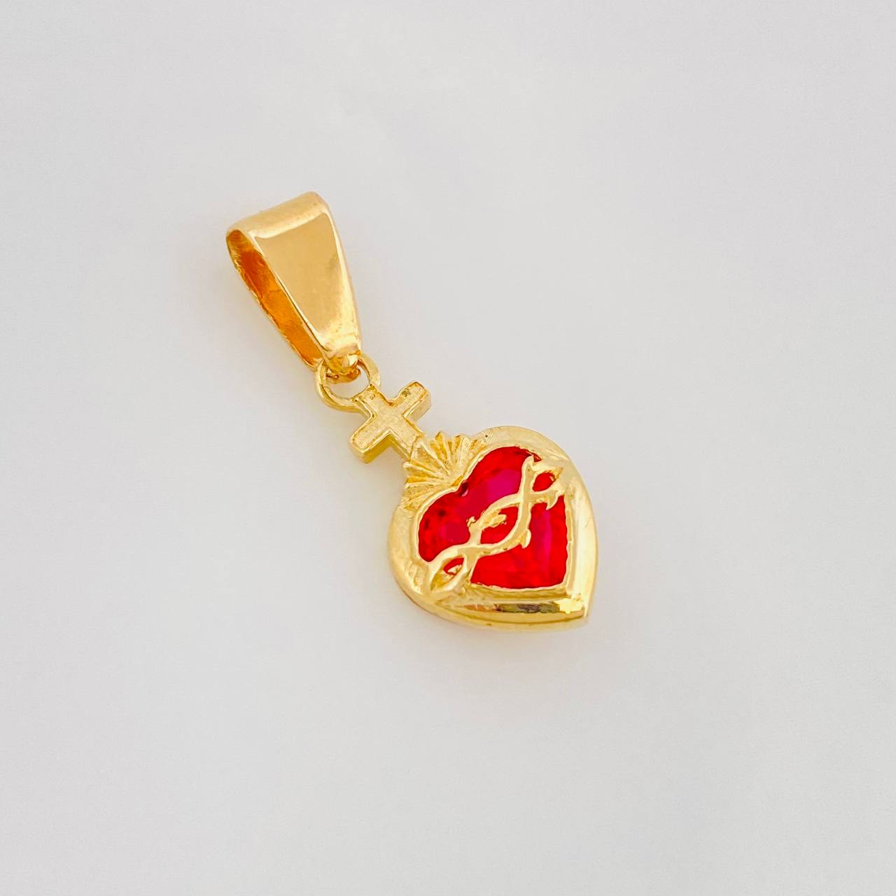 Dije Sagrado Corazón de Jesús 1.45g / 3/4 in Oro Amarillo 18K