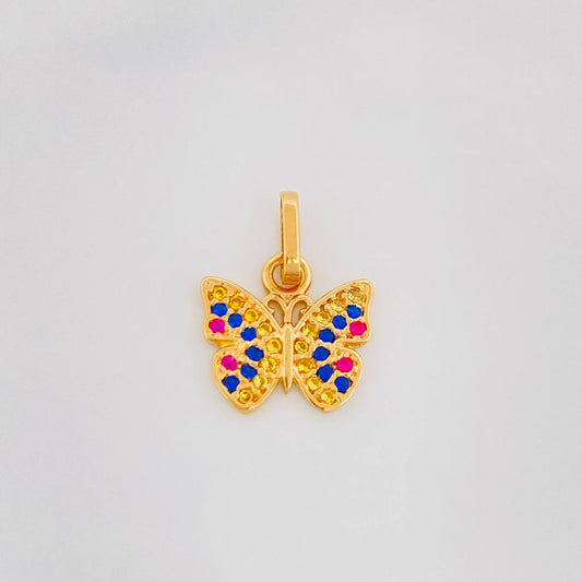 Dije Mariposa 1.2g / 3/4 in Oro Amarillo 18K