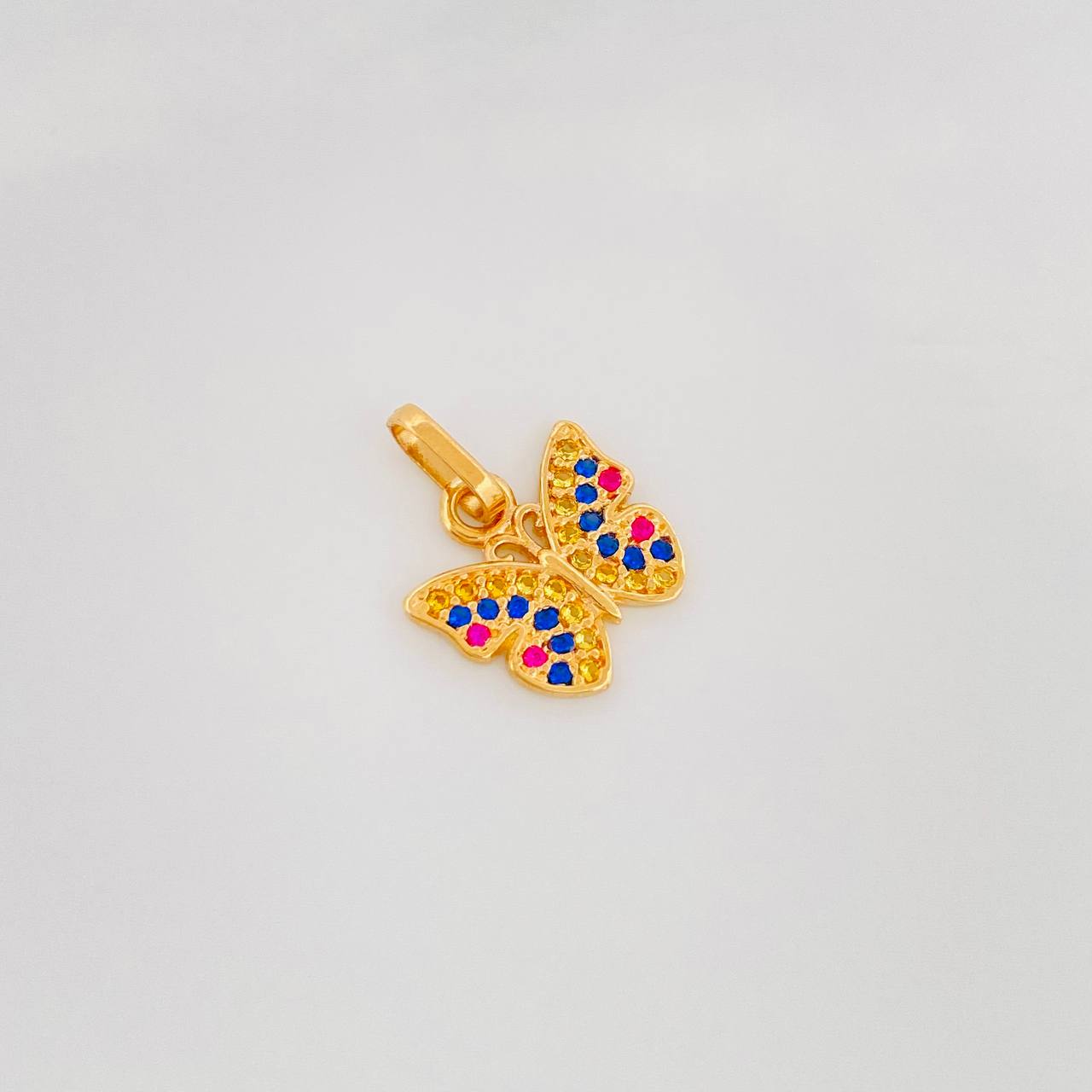 Dije Mariposa 1.2g / 3/4 in Oro Amarillo 18K