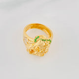 Virgin of Carmen Ring 11.35g / Size 10 1/4 Two-Tone Yellow White Gold 18K