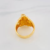 Virgin of Carmen Ring 11.35g / Size 10 1/4 Two-Tone Yellow White Gold 18K