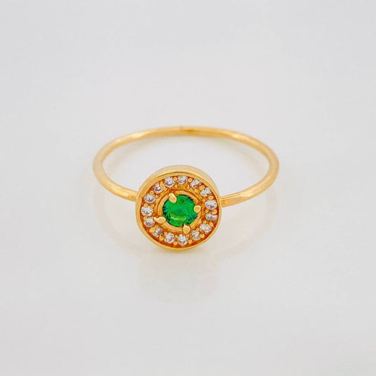 Dense Circle Ring 1.55g / T6 Yellow Gold 18K