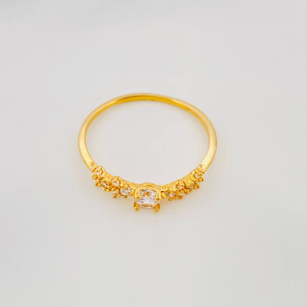 Solitaire Ring 1.45g / Size 8 1/4 Yellow Gold 18K