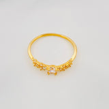 Solitaire Ring 1.45g / Size 8 1/4 Yellow Gold 18K