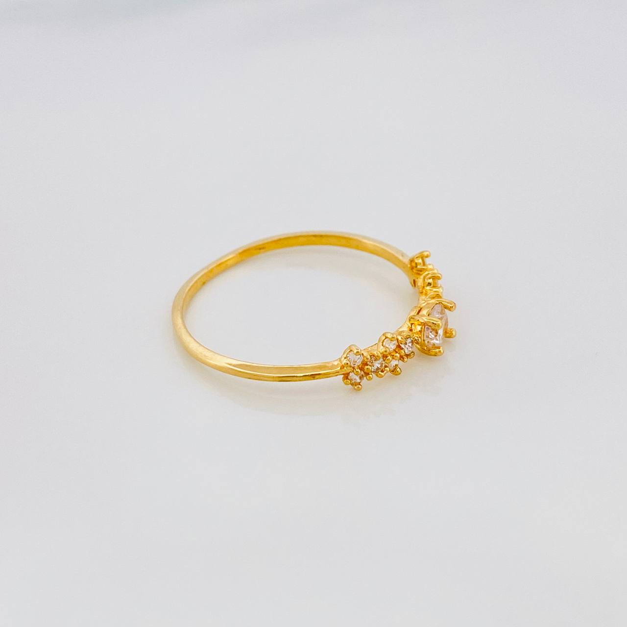 Solitaire Ring 1.45g / Size 8 1/4 Yellow Gold 18K