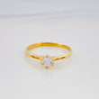 Solitaire Ring 1.7g / T7 1/4 Yellow Gold 18K