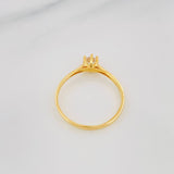 Anillo Solitario 1.8g / T6 1/2 Oro Amarillo 18K