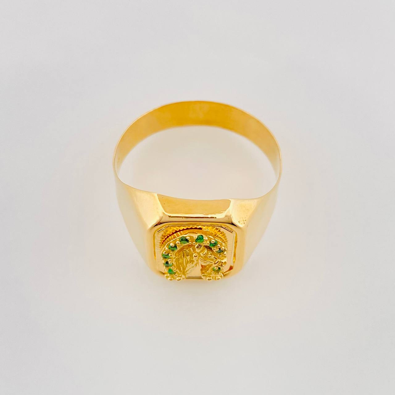 Horse Shoe Ring 4.3g / Size 11 1/2 Yellow Gold 18K